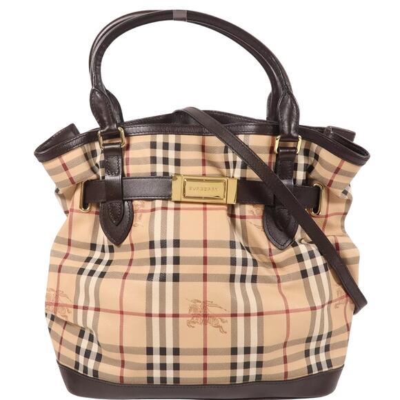 💎✨EXQUISITE✨💎 Authentic BURBERRY Golderton Hymarket Tote Bag - Picture 4 of 8